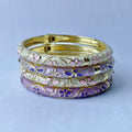 Violet Spring Bangle Set (Custom Choice)