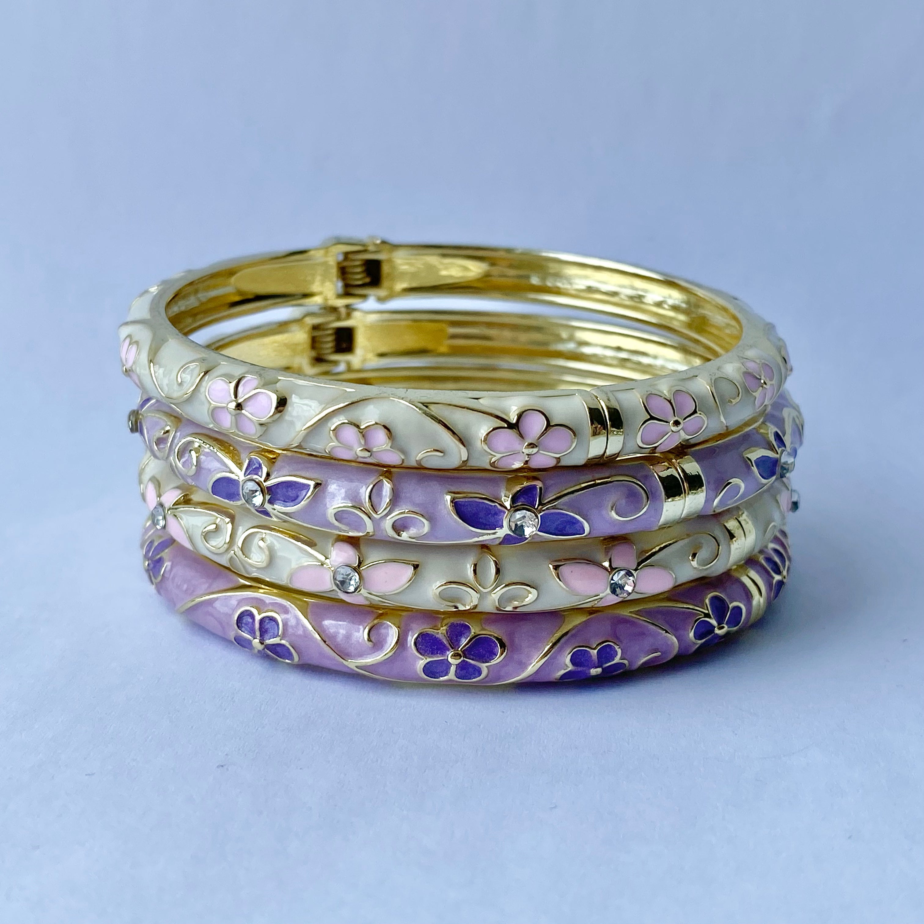 Violet Spring Bangle Set (Custom Choice)