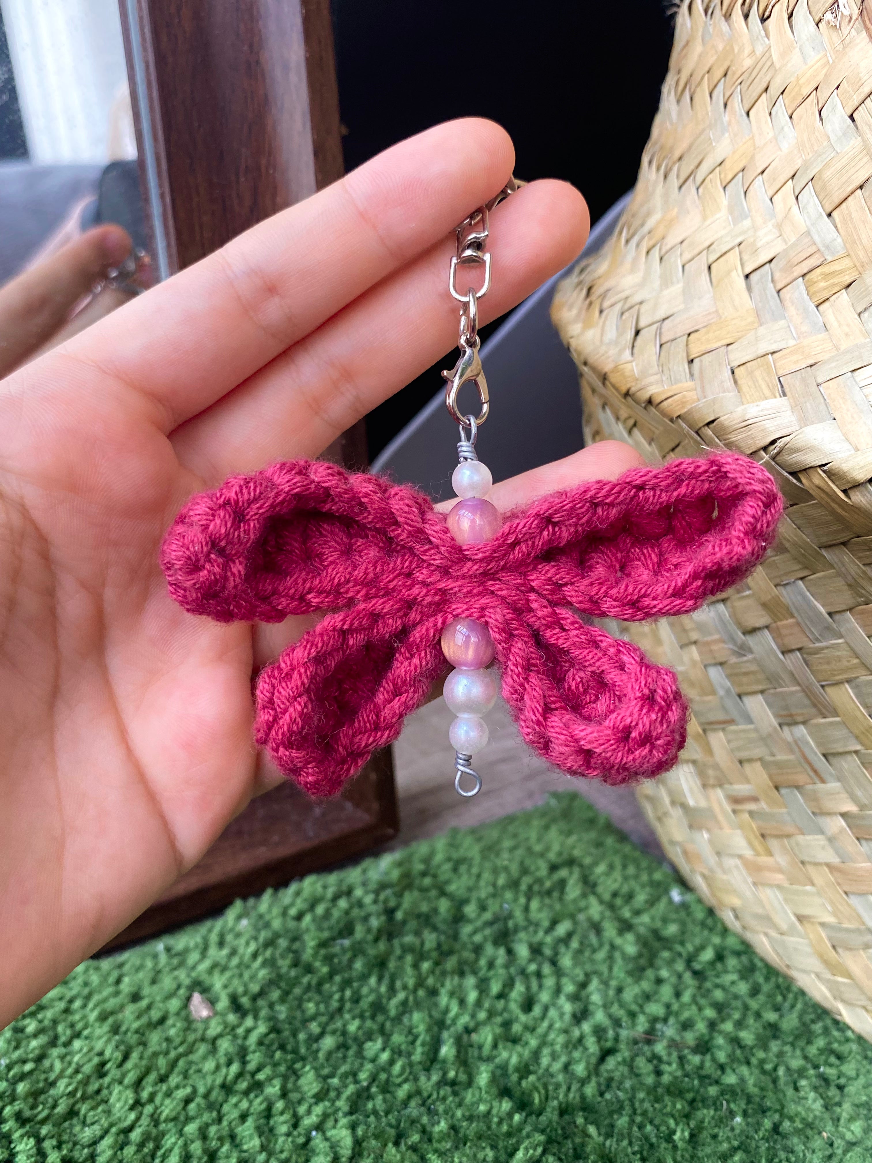 Crochet Dragonfly Keychains