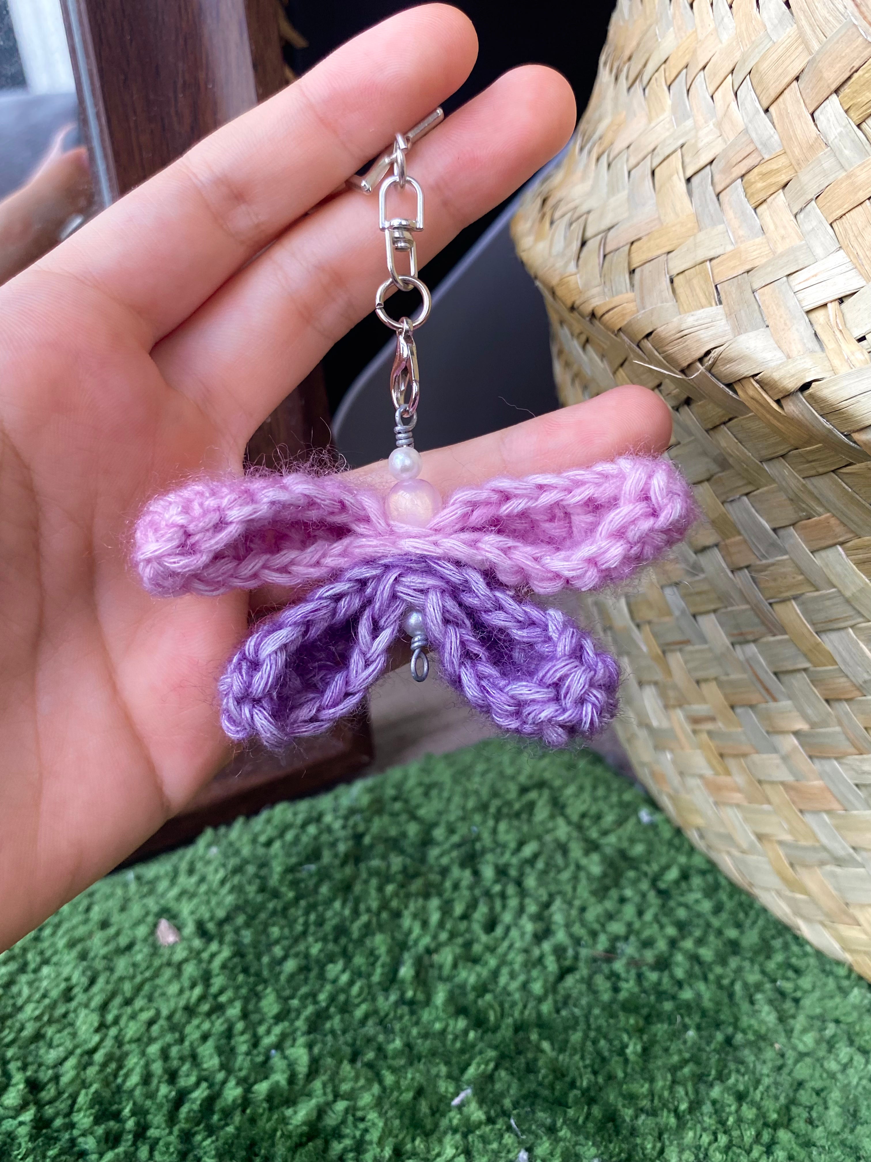 Crochet Dragonfly Keychains