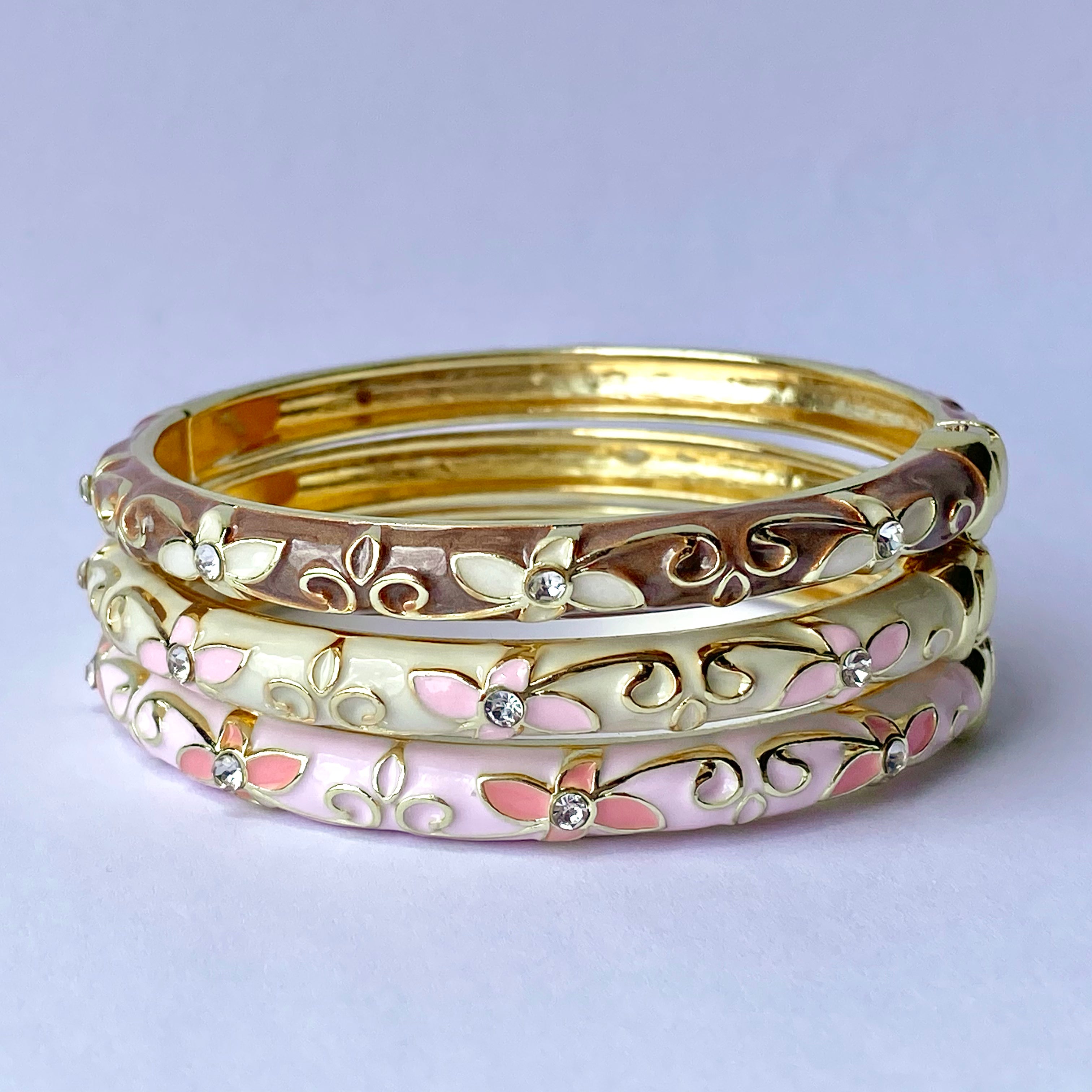 Neapolitan Ice Cream Bangle Set