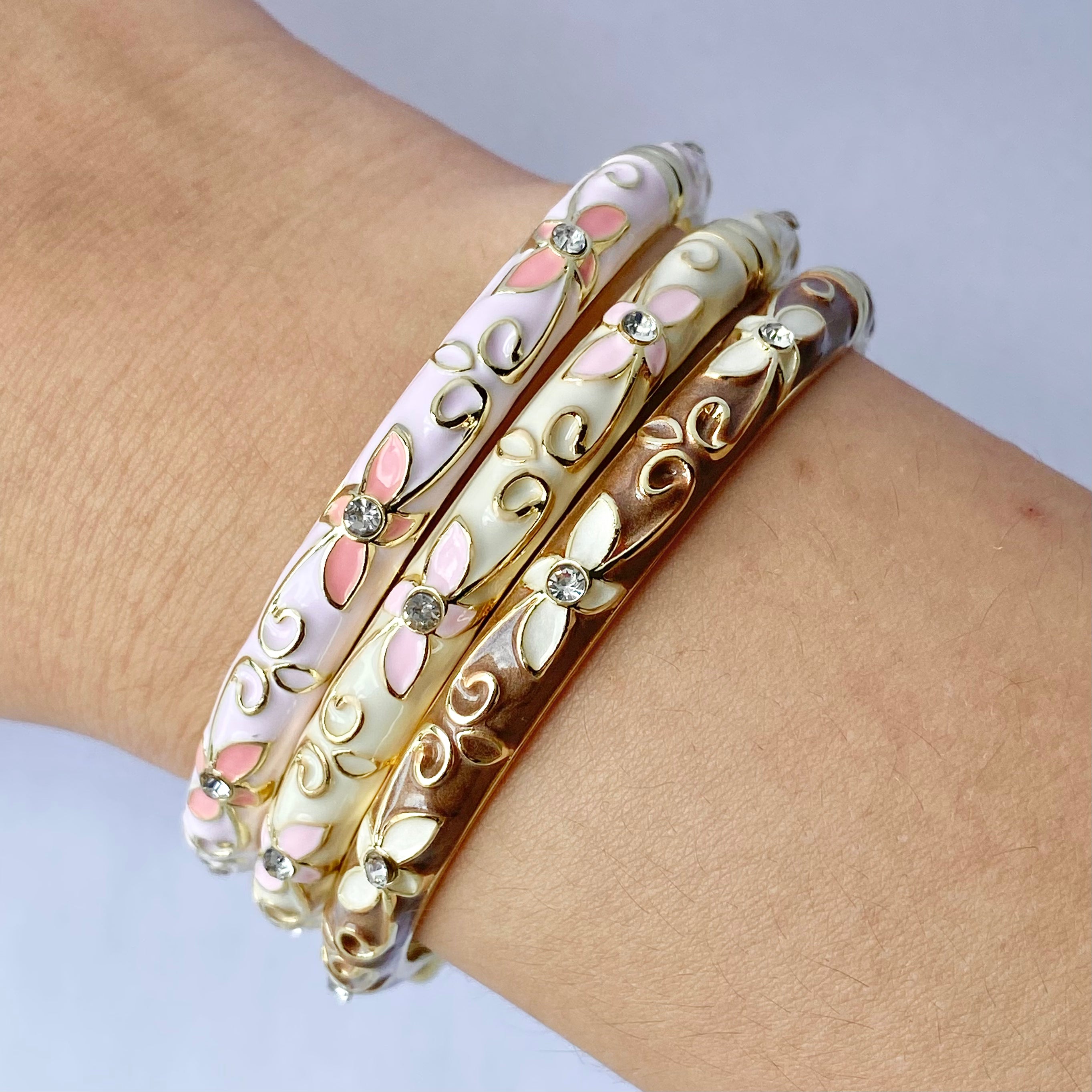 Neapolitan Ice Cream Bangle Set