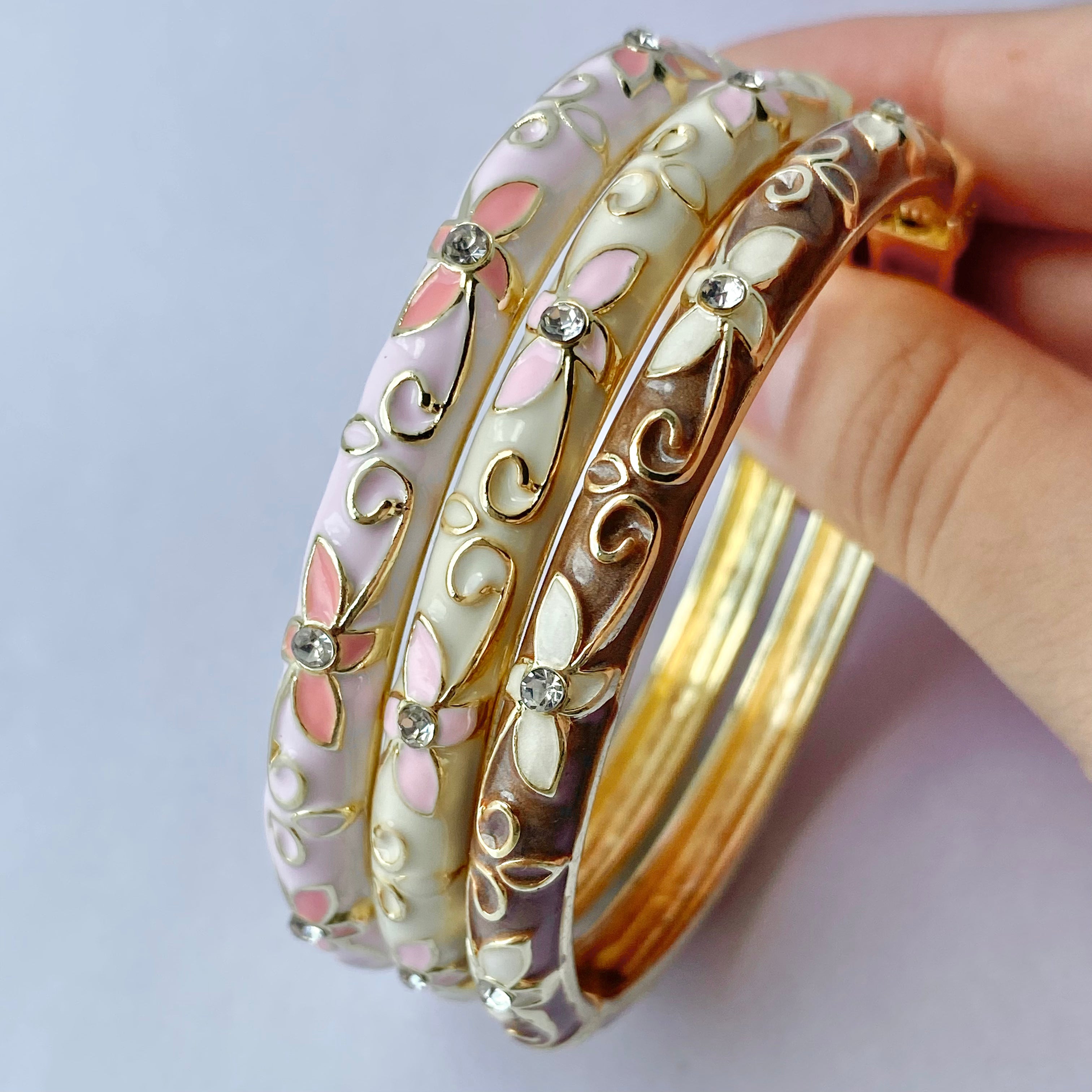 Neapolitan Ice Cream Bangle Set