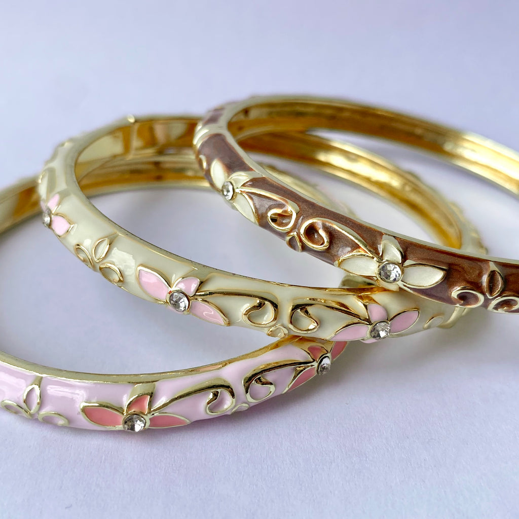 Neapolitan Ice Cream Bangle Set