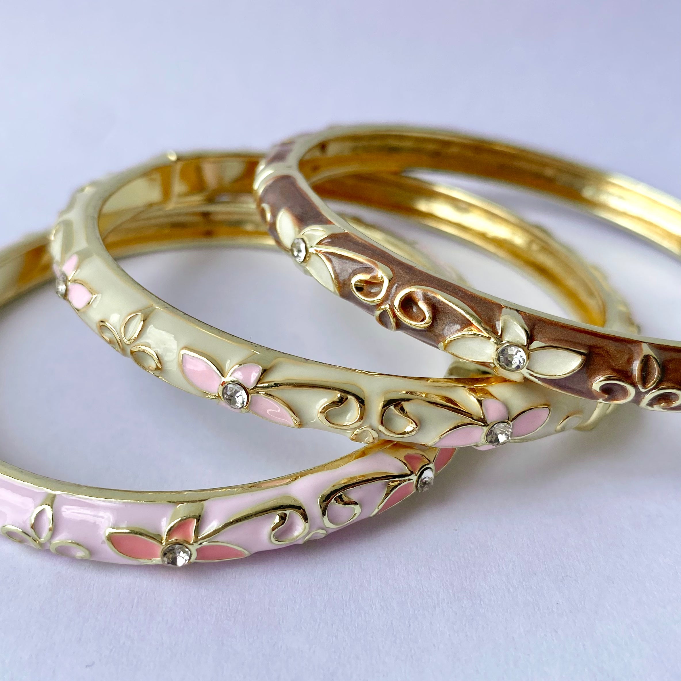 Neapolitan Ice Cream Bangle Set