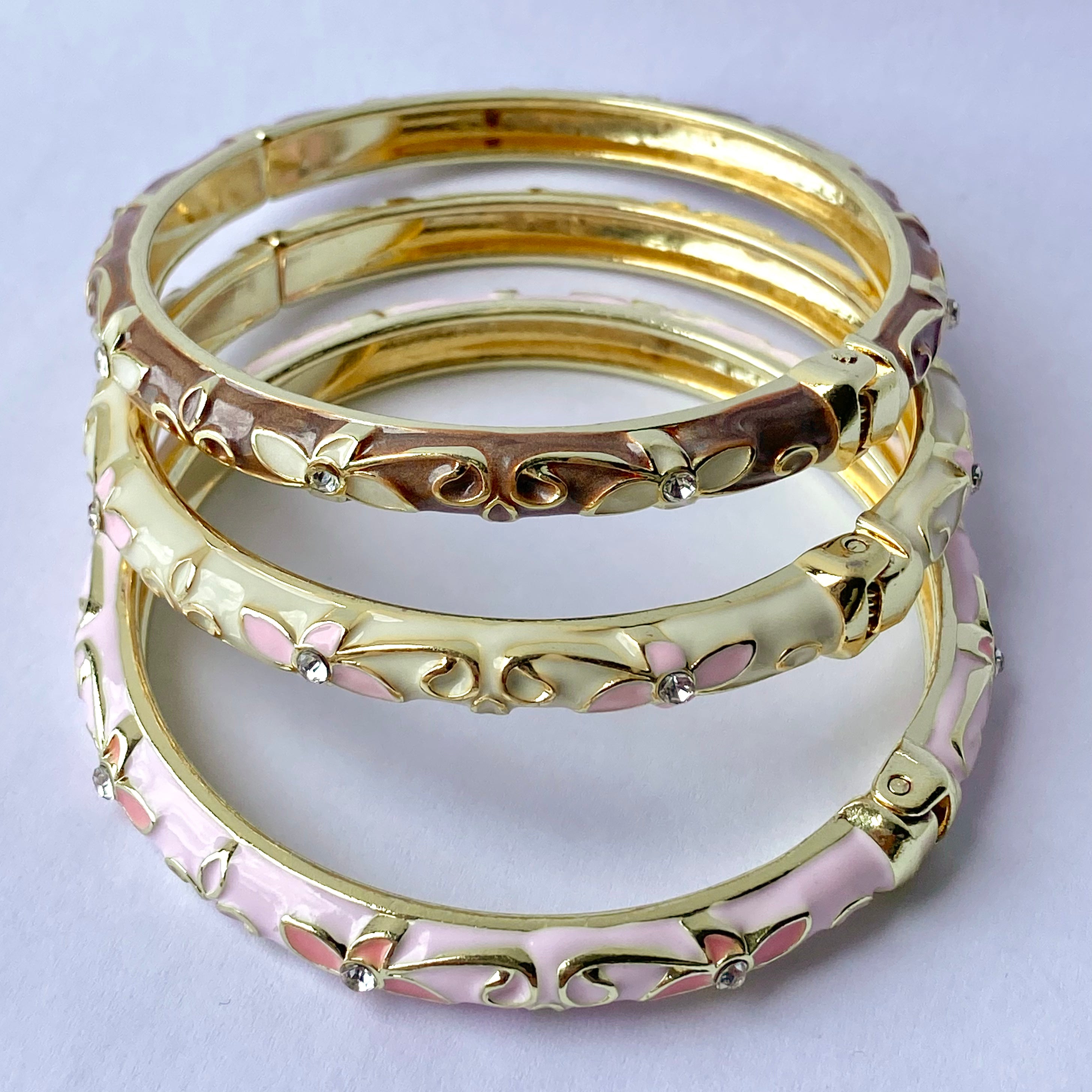 Neapolitan Ice Cream Bangle Set