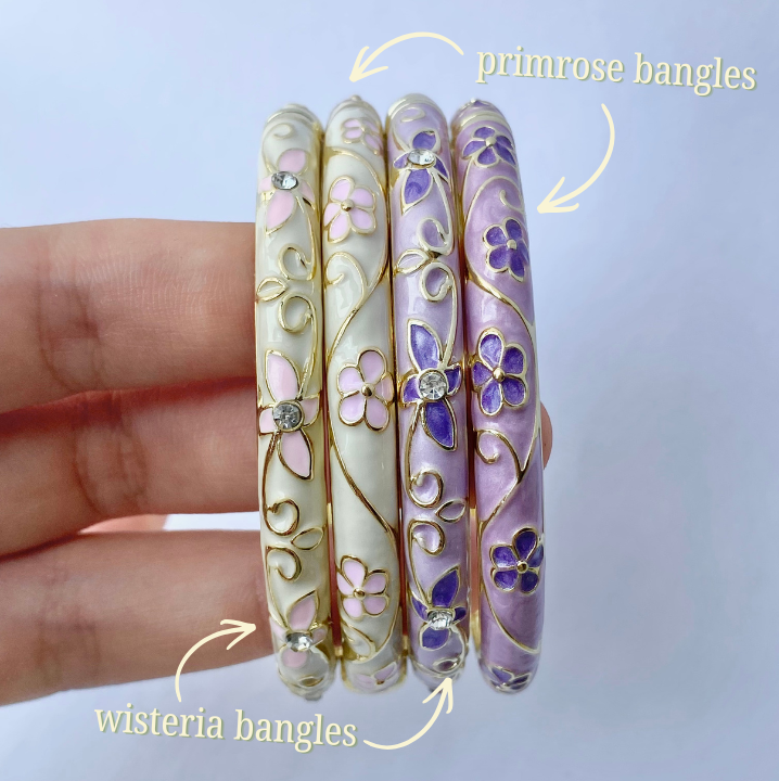 Violet Spring Bangle Set (Custom Choice)
